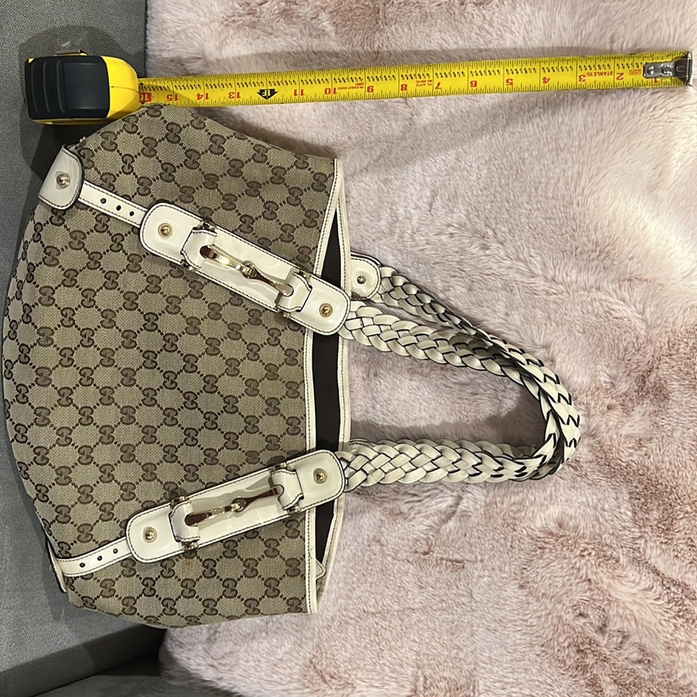 Vintage Gucci Pelham Canvas Off White Bag - Picture 7 of 12